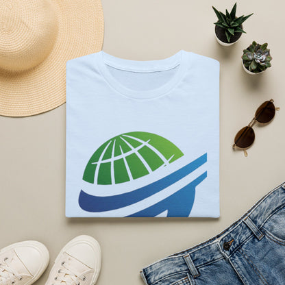 Globe Wave T-Shirt — Eco Travel Logo Tee