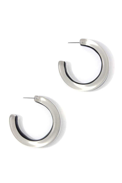 Chic Transparent Hoop Earring