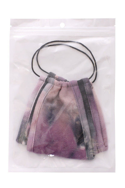 Tie Dye Trifold Reusable Face Mask