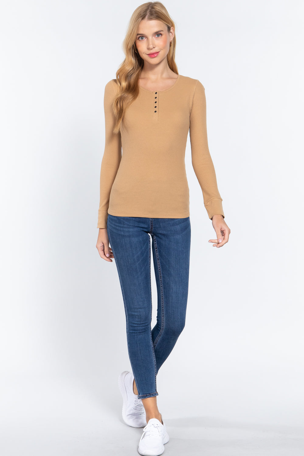 Long Slv Scoop Neck Thermal Top