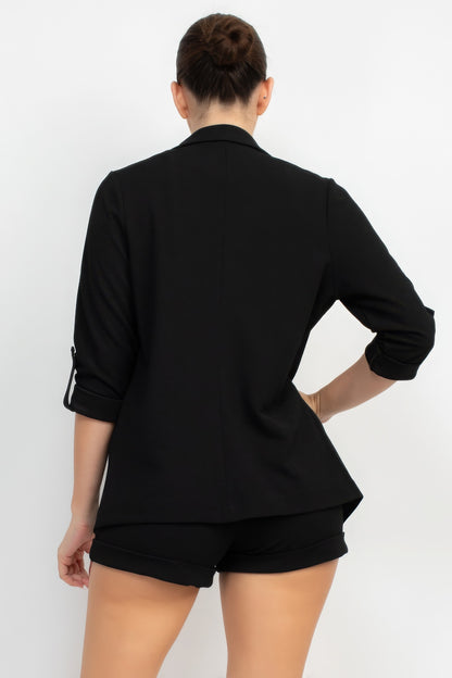 Roll-up Quarter Sleeve Jacket