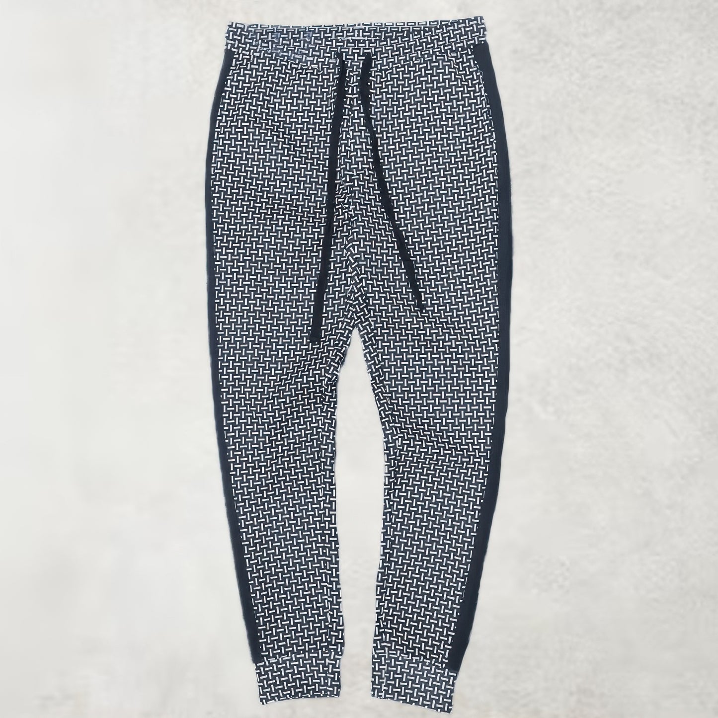 Men's Patterned Sweatpants With Side Stripe