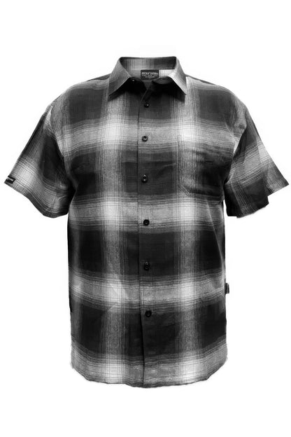 Mens Plaid Short Sleeve Flannel