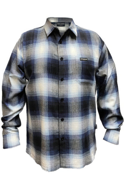 Mens Plaid Long Sleeve Flannel