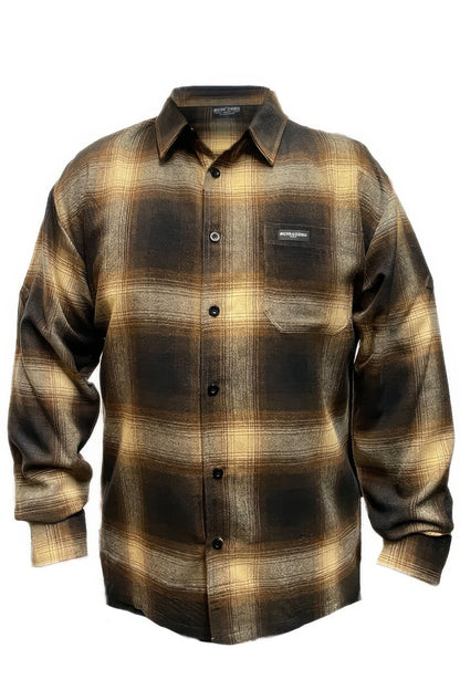 Mens Plaid Long Sleeve Flannel