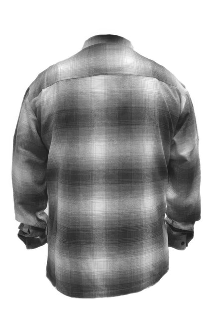 Mens Plaid Long Sleeve Flannel