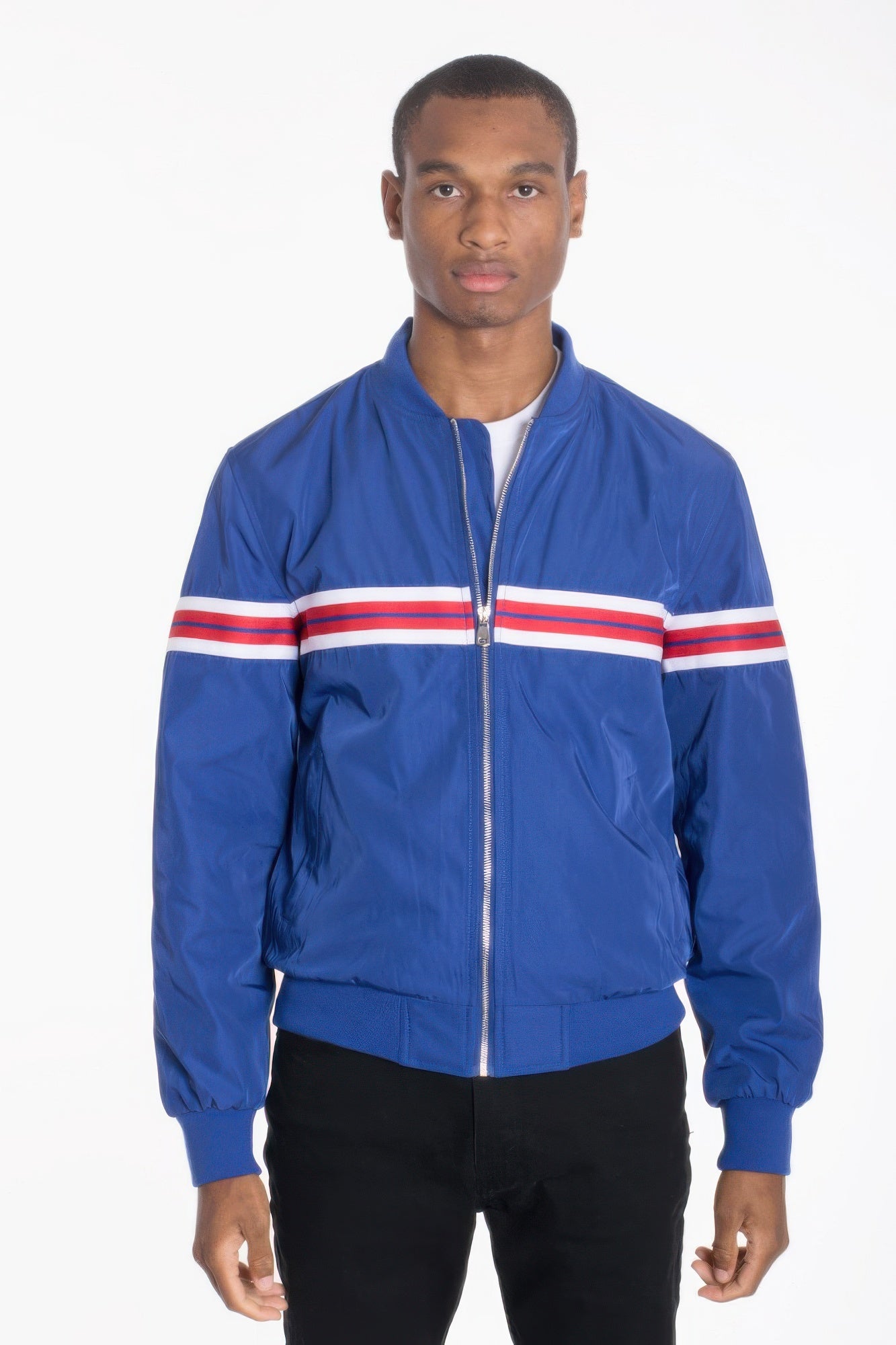 Luxury Woven Taped Bomber Jacket