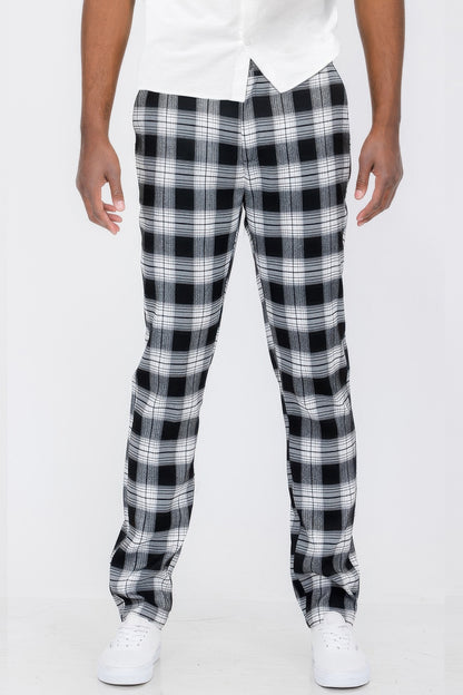 Mens Plaid Trouser Pants