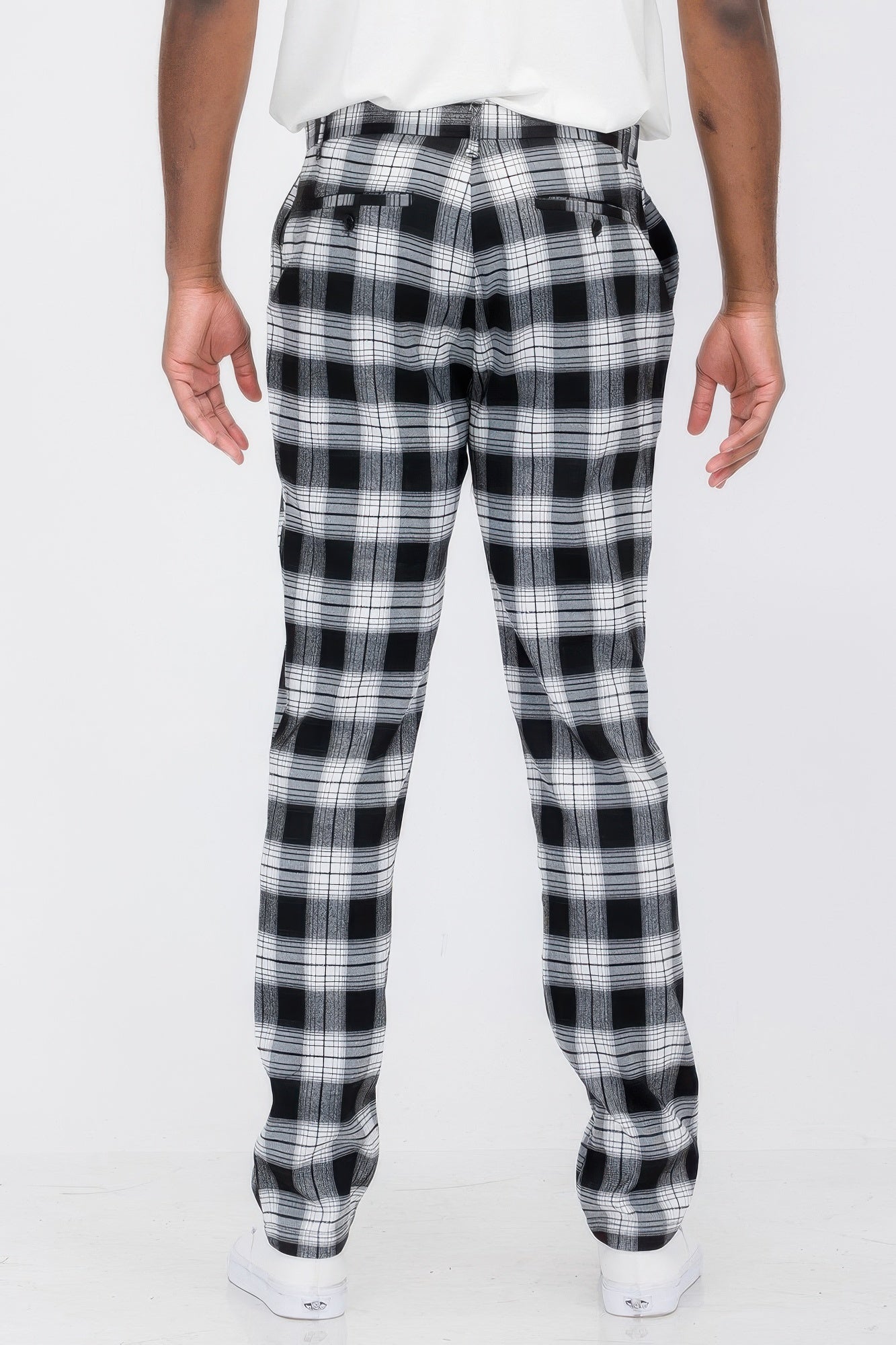 Mens Plaid Trouser Pants